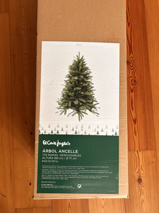 Árvore de Natal 180cm El Corte Inglés