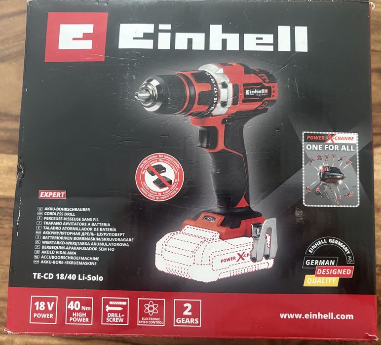 Wiertarka Einhell Expert TE-CD 18/40 Li-Solo 18V