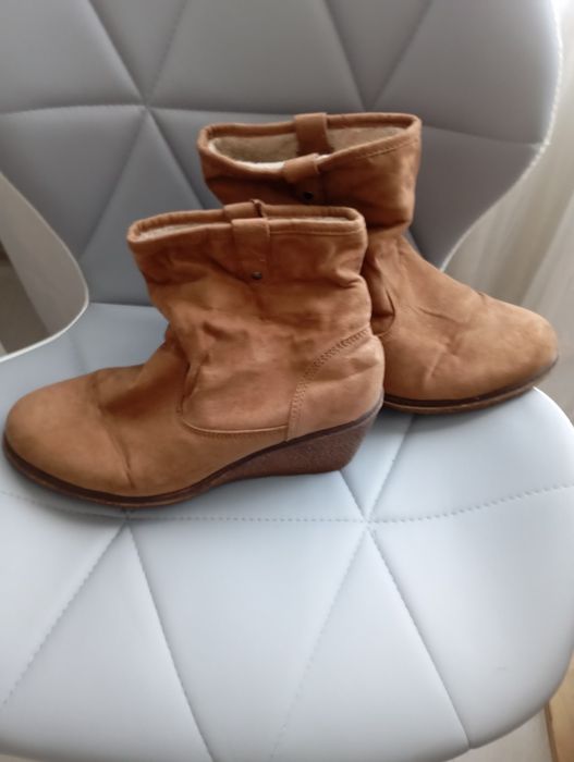 Сапоги замшевые осенние