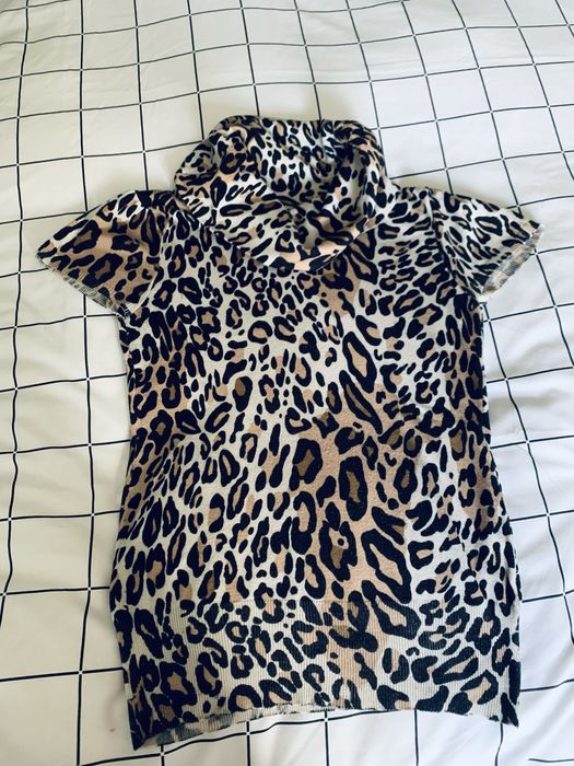 Malha Blanco animal print