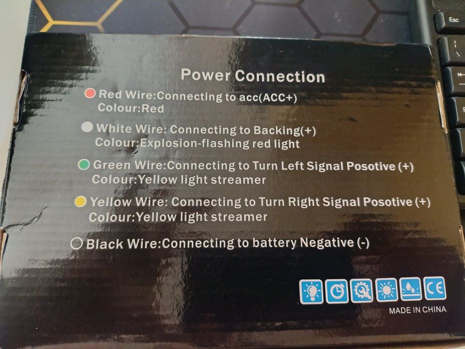 Fita led traseira 1,80m carro carrinha autocaravanas