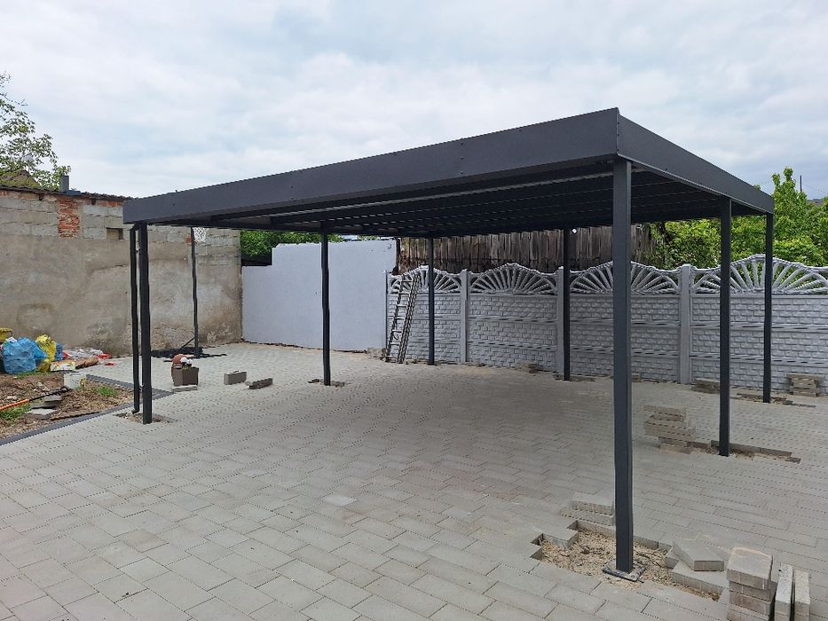 Wiata samochodowa, carport, zadaszenie 6x6m