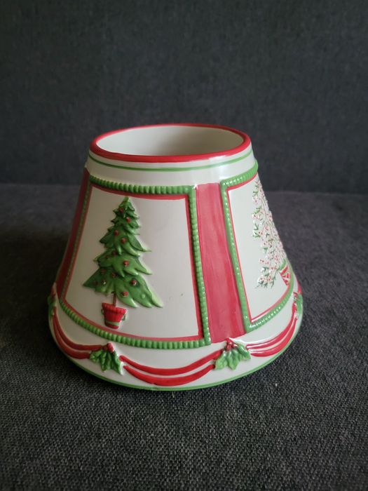 Керамический новогодний абажур