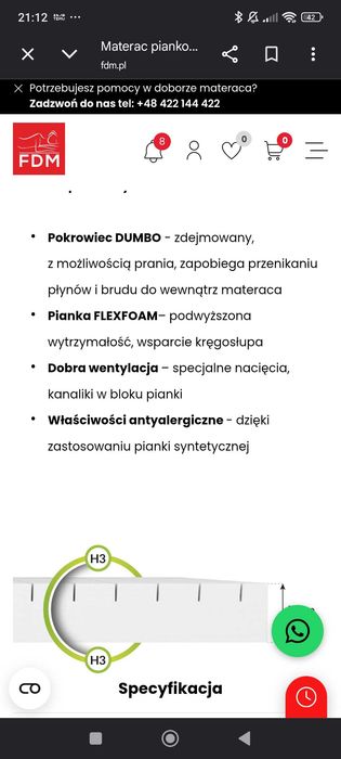 Materac dla dziecka