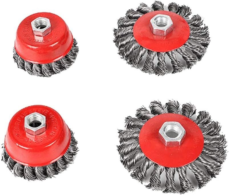 Szczotka druciana do wiertarki szlifierki zestaw 75-100mm