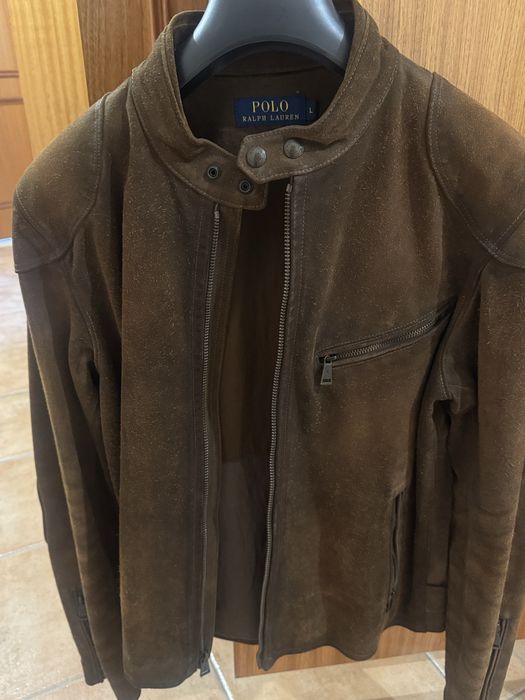 Casaco Ralph Lauren,em Pele Genuína – Tamanho L – Fabricado em Itália