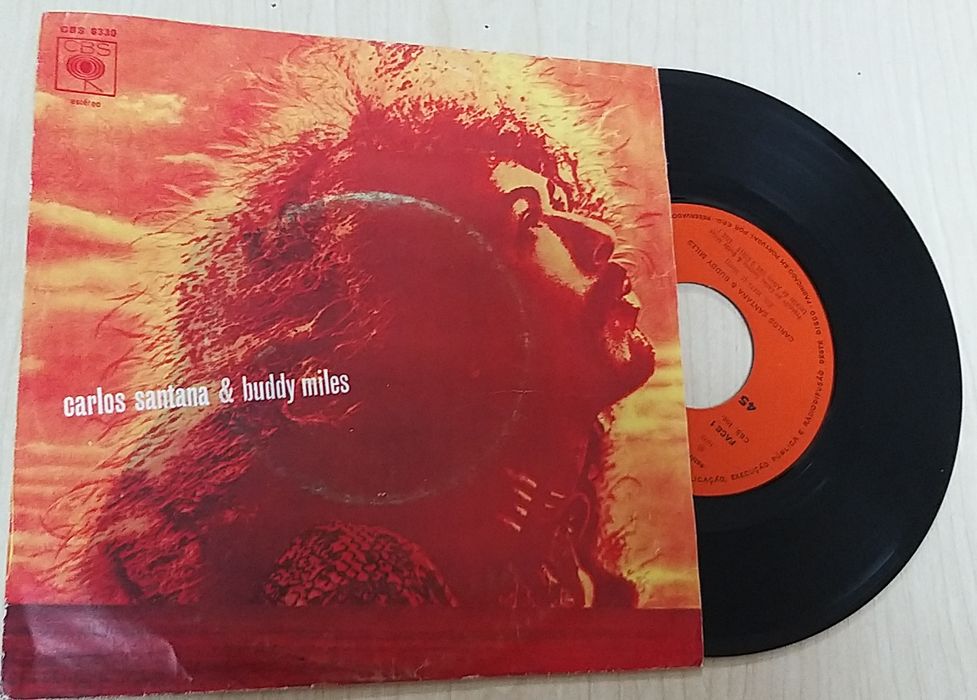 Vinil 45' Carlos Santana & Buddy Miles.