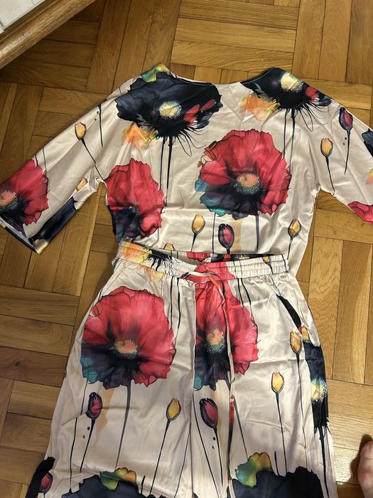 Komplet satynowy nowy