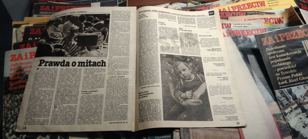 Za i przeciw gazety czasopisma lata 80te  ponad 100szt PRL unikat stan super