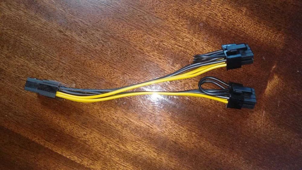 Разветвитель питания для видеокарт GPU переходник 8pin на два 8pin