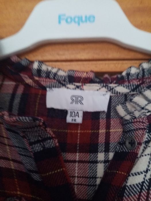 Vestido xadrez 10 anos