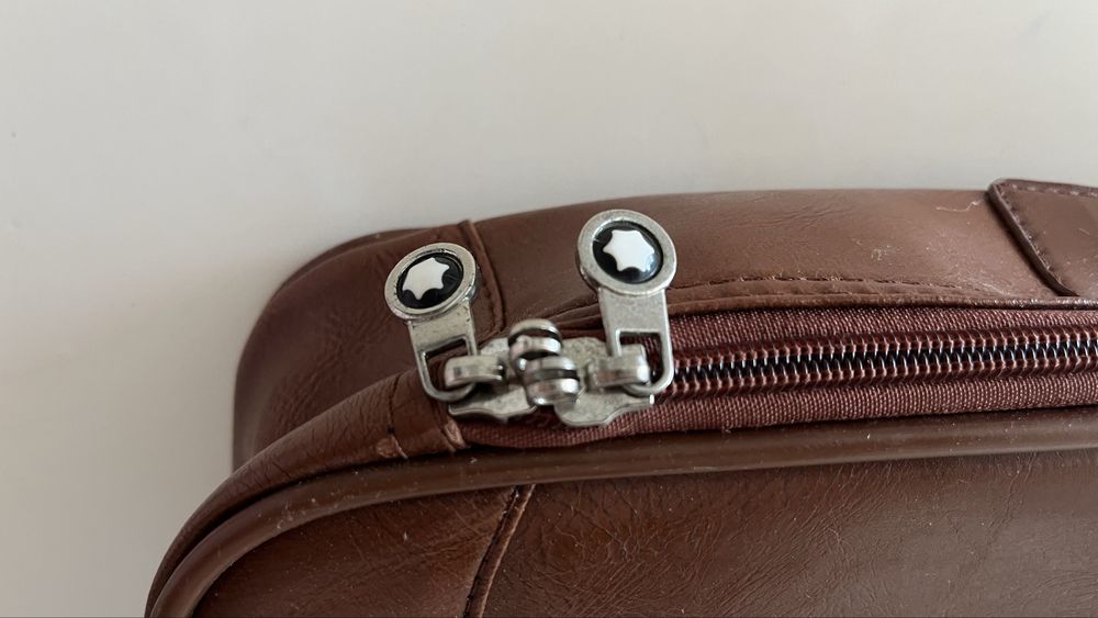 Pasta Executiva Mont Blanc Marrom - Mala Trabalho Viagem Vintage