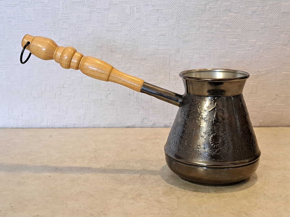Готовим кофе. Медная турка 420мл. - медь. Клеймо.
