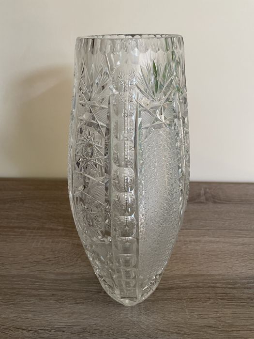 Wazon kryształ PRL wysokość 30cm stan idealny