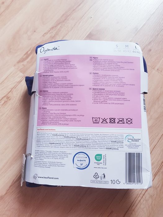 Nowa z polaru piżama damska marki Oyanda rozmiar L.