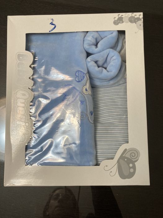 Conjunto Azul Bebe Querido 3 meses NOVO Em Caixa