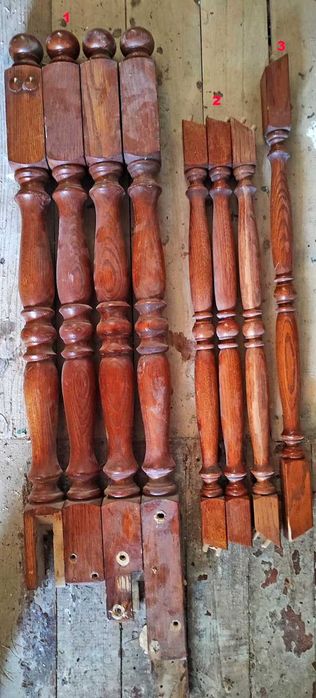 Деревяні балясини , бу .