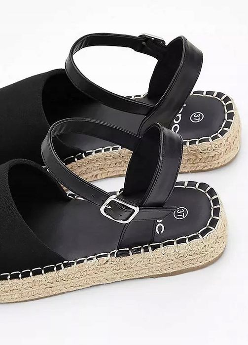 B.P.C sandały espadryle czarne 40.