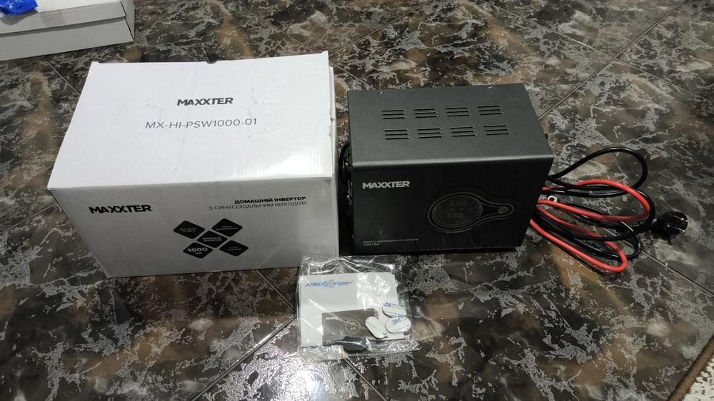 Maxxter 1000va 650w безперебійник дбж