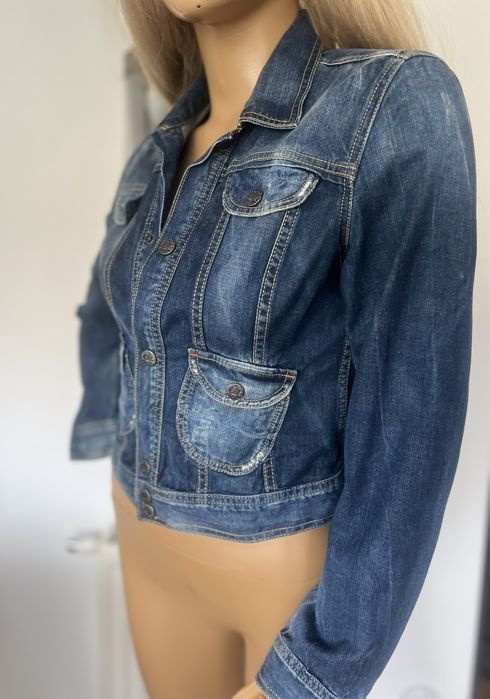 Pepe jeans M niebieska katana granat jeansowa damska