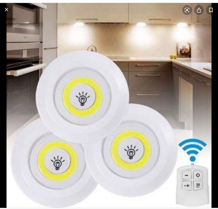 Luzes Led sem fio com controle remoto