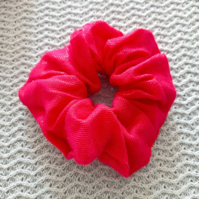 Scrunchie wiskoza duża błyszcząca nitka