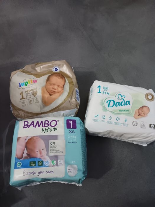 Pampersy 1rożne rodzaje