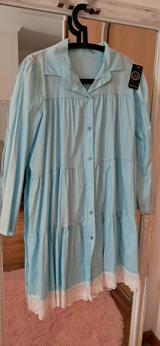 Vestido novo azul xl-2xl