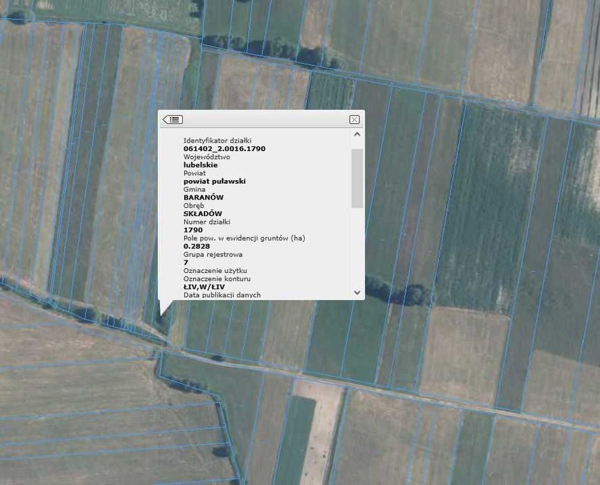 Sprzedam łąki 0,8989ha Składów gmina Baranów