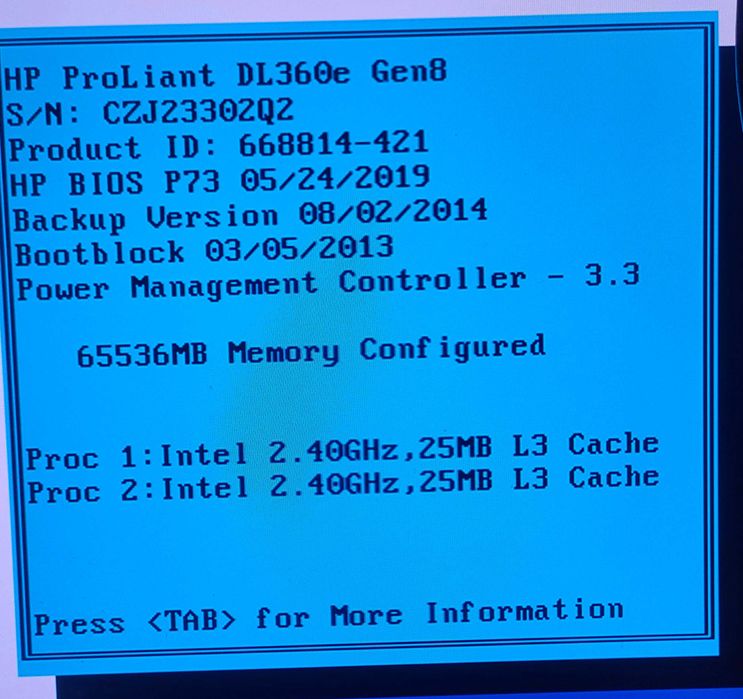 Cервер 1-U HP Proliant DL360e Gen8  2*E5-2470V2\RAM64GB