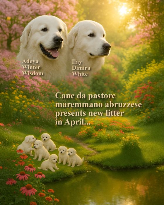 Елітні цуценята маремма- абруцька вівчарка.