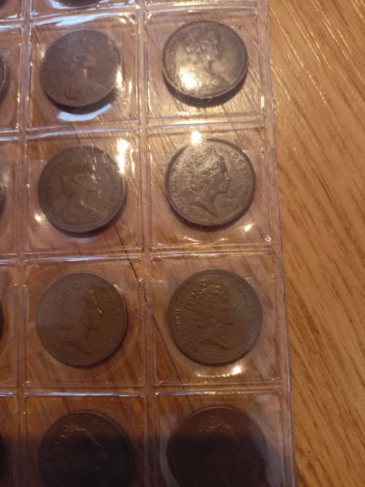 Monety 1 penny zestaw 1971 do 2000