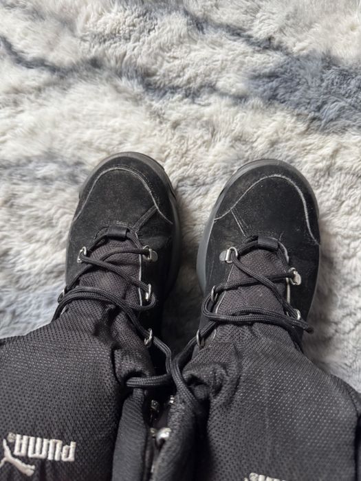 Зимові утеплені черевики боти puma gore-tex кросівки