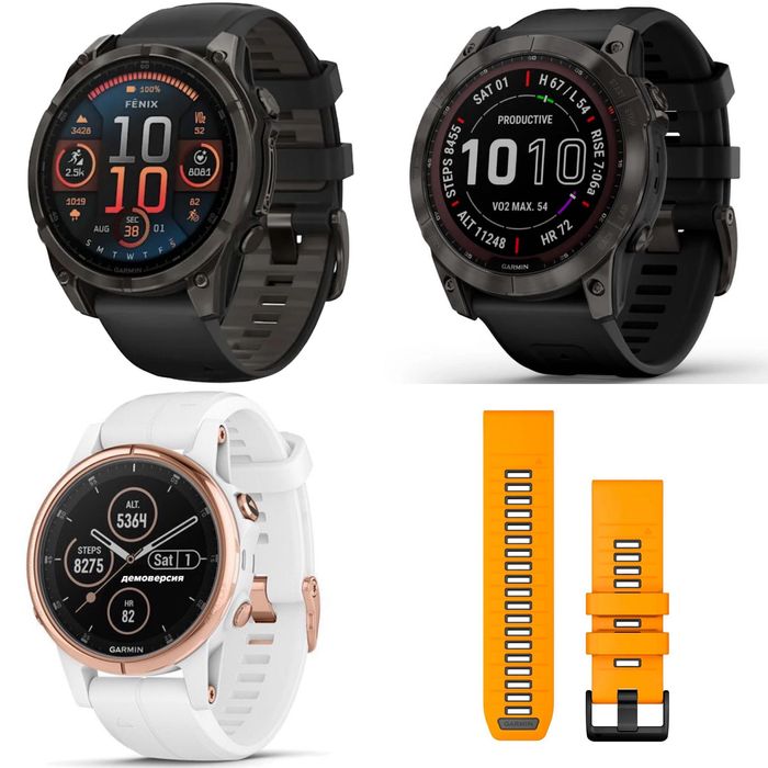 Garmin Fenix : 8 AMOLED-Sapphire. | 7X Sapphire-solar | 5s+ Sapphire