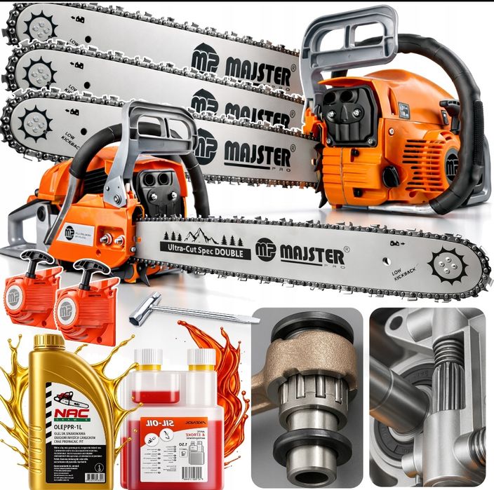 Piła spalinowa z zestawem