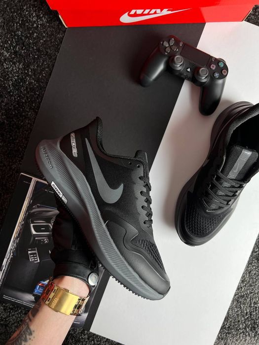 Кросівки Кроссовки Nike Air Zoom Winflo 8 Shield Black Grey Чёрный Серый Чорний Кросовки демісезон