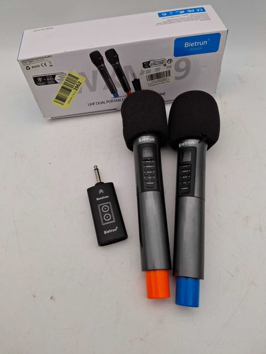 Bezprzewodowe mikrofony Bietrun  JAK NOWE!
