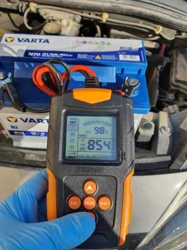 FOXSUR Электронный тестер аккумуляторов нагрузочная вилка 12/24В