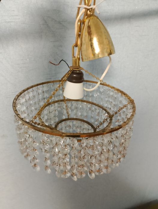 люстра времен ссср хрустальная