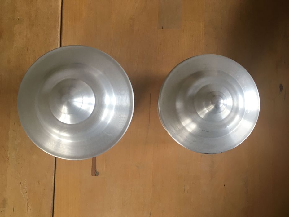 Pote de aluminio, conjunto de 2