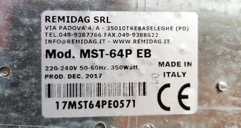 Кавомолка професійна Remidag MST-64P EB
