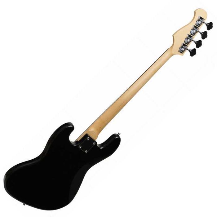 Gitara basowa Ever Play czarna Jazz Bass + pokrowiec + pasek