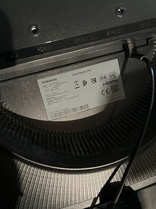 Monitor Curvo SAMSUNG S32CG552EU 32"  1 ms  165 Hz