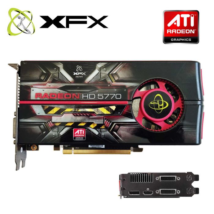 Karta Graficzna XFX Radeon HD 6770 1GB GDDR5 DVI HDMI DisplayPort PCIE