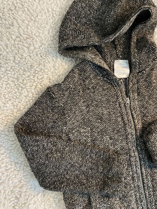 Ciepły sweter zapinany szary 152cm Zara