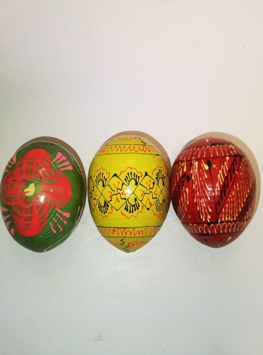 Деревянные Пасхальные декоративные яйца