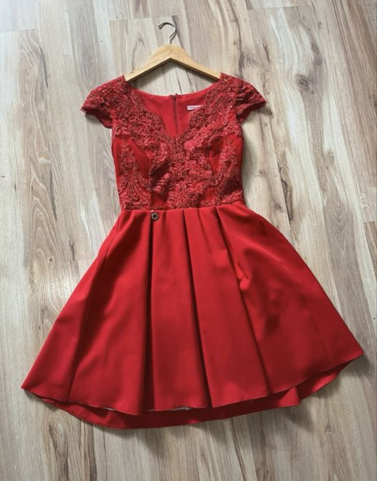 Elegancka sukienka damska midi koktajlowa S