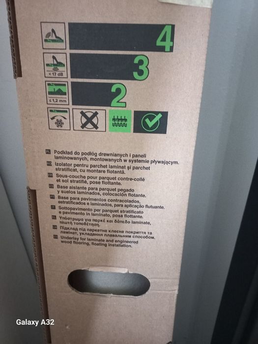 Podkład pod panele Axton ogrzewanie podłogowe