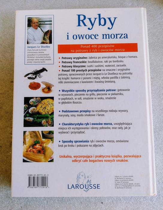 RYBY I OWOCE MORZA 400 przepisów LAROUSSE Jacques Le Divellec