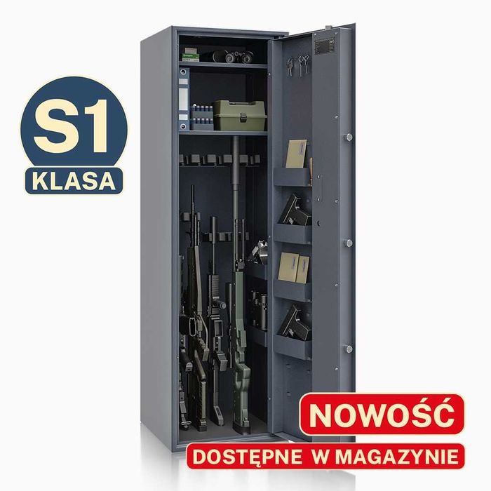 Szafa na broń SIEGEN MAX kl S1 12 szt. broni 83.11